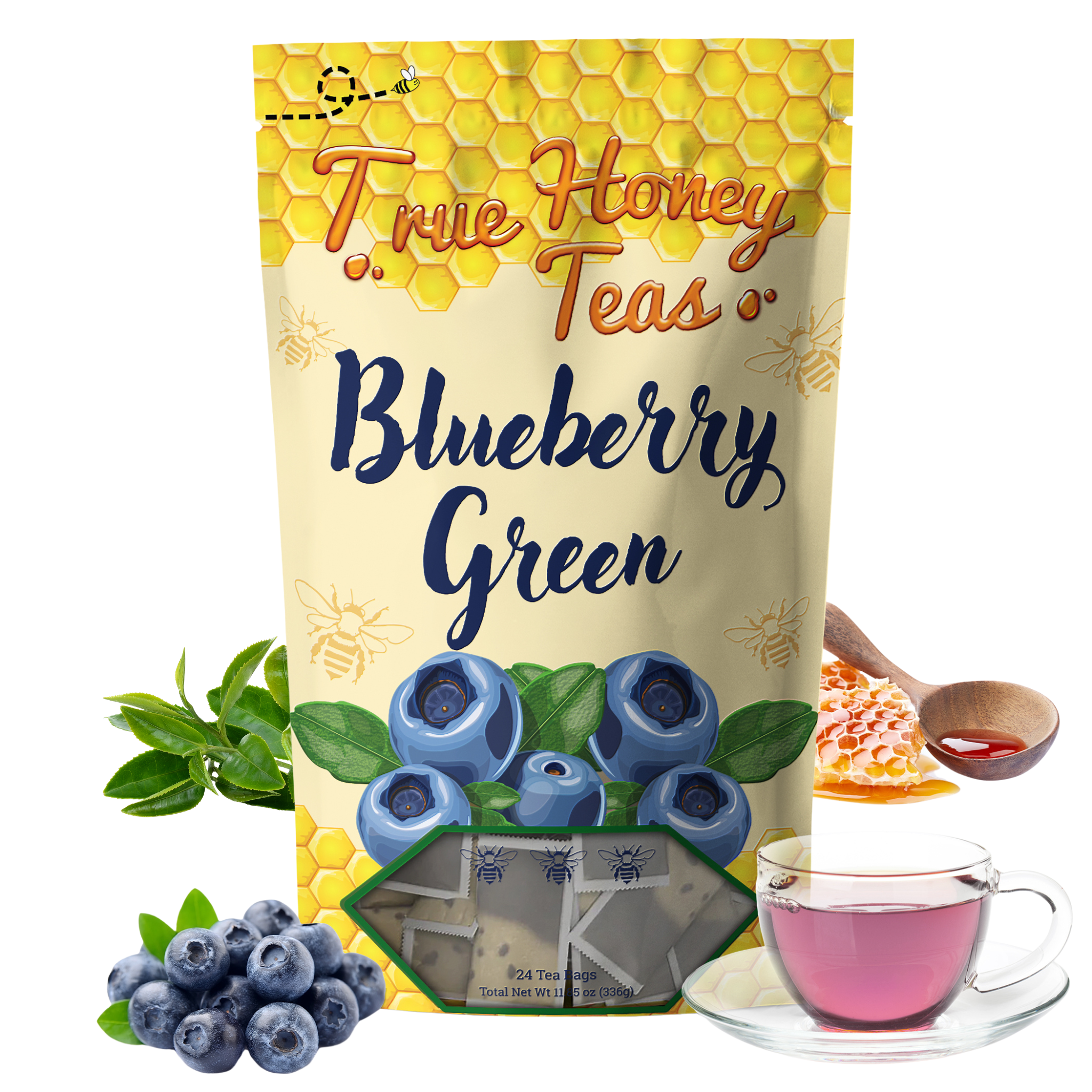 Blueberry Green Tea